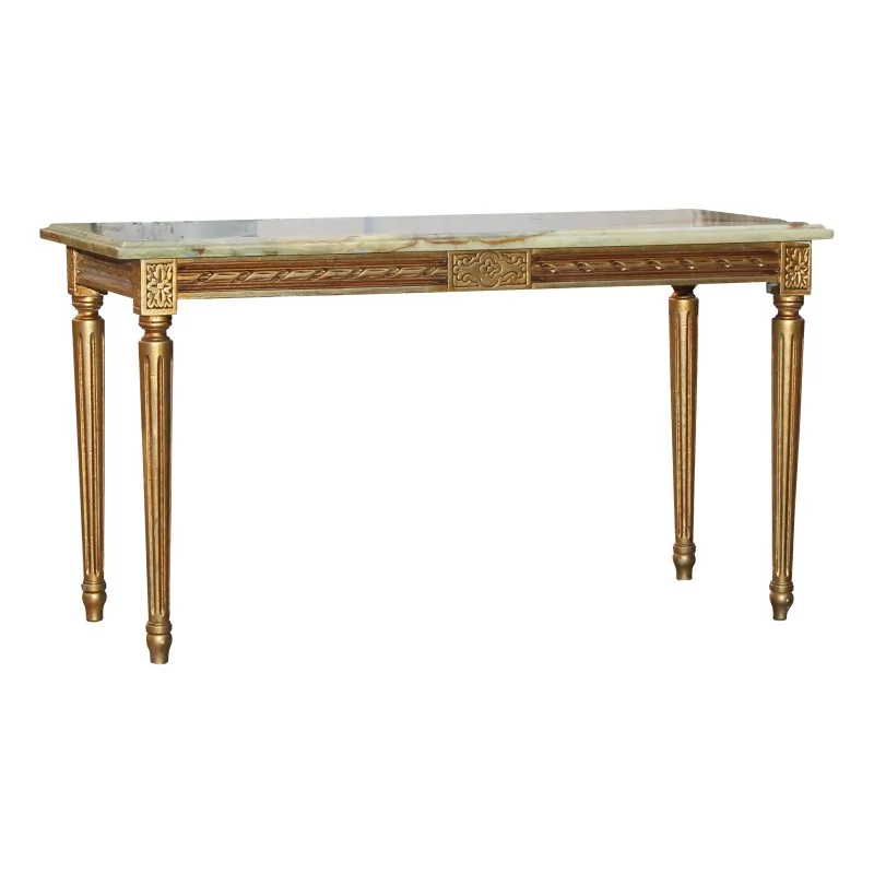 张路易十六风格的镀金木客厅桌，配有…… - Moinat - 咖啡桌