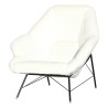 diamond-shaped armchair covered with fur fabric … - Moinat - Armchairs
