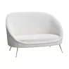 A Modern ICO PARISI sofa in white fabric - Moinat - Sofas