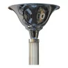 Art-Deco-Stehlampe aus Chrom und Glasröhren. Polen, um - Moinat - Stehlampen