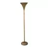 Art - Deco floor lamp in burnished patinated metal. France, 1930 - … - Moinat - Standing lamps