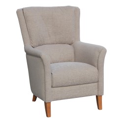 Sessel Modell LAURA bezogen mit grauem Stoff, mit …