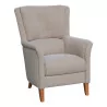 кресло модели LAURA, обтянутое тканью серого цвета, с… - Moinat - Кресла