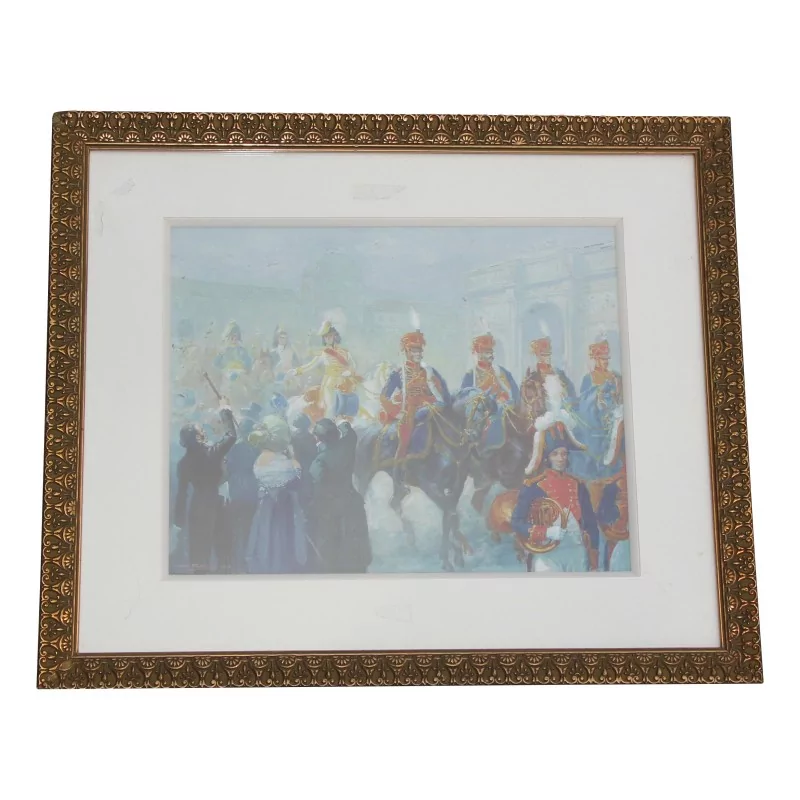 玻璃下的水彩画 - 卫兵穆雷元帅 - Moinat - 画 - 肖像