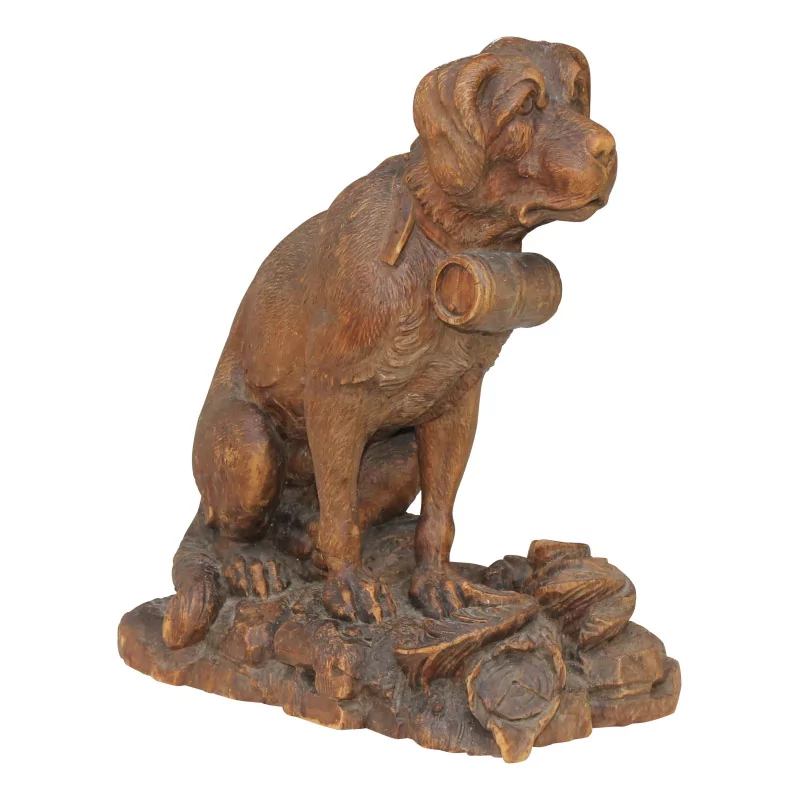 Brienzer Holzskulptur, einen Hund darstellend … - Moinat - VE2022/3