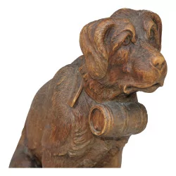 Brienz wooden sculpture, representing a dog …