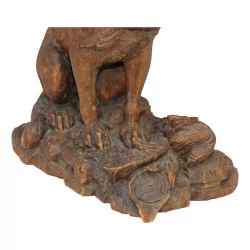 Brienz wooden sculpture, representing a dog …