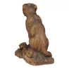 Brienzer Holzskulptur, einen Hund darstellend … - Moinat - VE2022/3