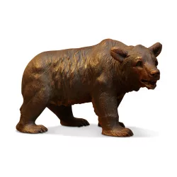 布里恩茨木雕，代表一只熊……