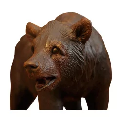 布里恩茨木雕，代表一只熊……