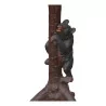 Table de fumeur Ours de Brienz en bois sculpté et 3 … - Moinat - Brienz