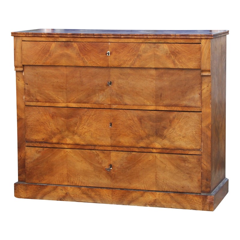 Commode Louis - Philippe en bois plaqué noyer flammé et monté … - Moinat - Commodes, Chiffonniers, Semainiers Commode Louis - Philippe en bois plaqué noyer flammé et monté … - Moinat - Commodes, Chiffonniers, Semainiers
