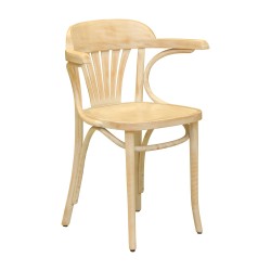 Fauteuil dans le goût de Thonet, en bois de hêtre teinté