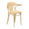 Fauteuil dans le goût de Thonet, en bois de hêtre teinté - Moinat - Chaises