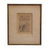 etching under glass, etching signed lower right... - Moinat - Prints, Reproductions