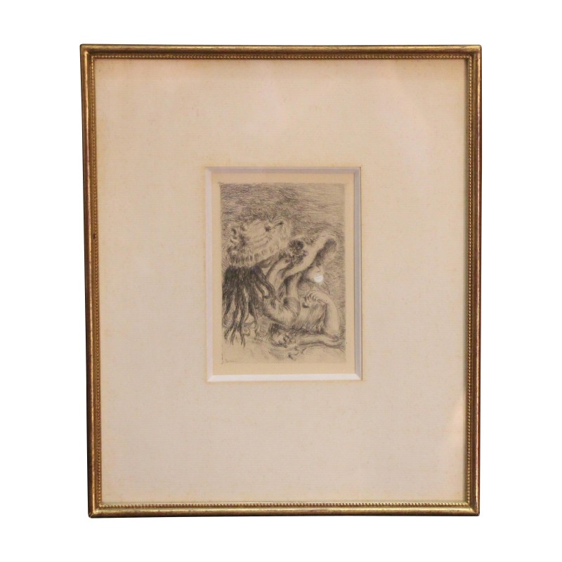 etching under glass, etching signed lower right... - Moinat - Prints, Reproductions etching under glass, etching signed lower right... - Moinat - Prints, Reproductions