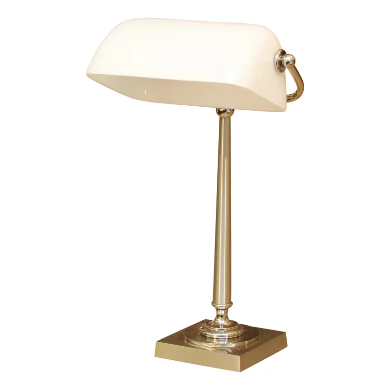 So-called banker's or notary's lamp, often used in - Moinat - Opaline
