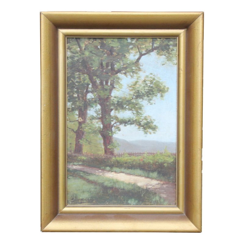 Tableau huile sur toile paysage d'un sous - bois signé en bas … - Moinat - Tableaux - Paysage Tableau huile sur toile paysage d'un sous - bois signé en bas … - Moinat - Tableaux - Paysage