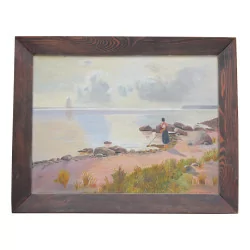 Oil painting on canvas, signed lower right L. NOGUET...