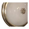 Deckenleuchte aus satiniertem Nickel mit Mustern, mit satiniertem Glas. - Moinat - Deckenleuchter