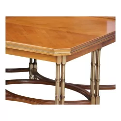 living room coffee table in cherry wood with veneered top in …