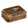 Box in 925 silver with medallion in enamel with decoration … - Moinat - Silverware