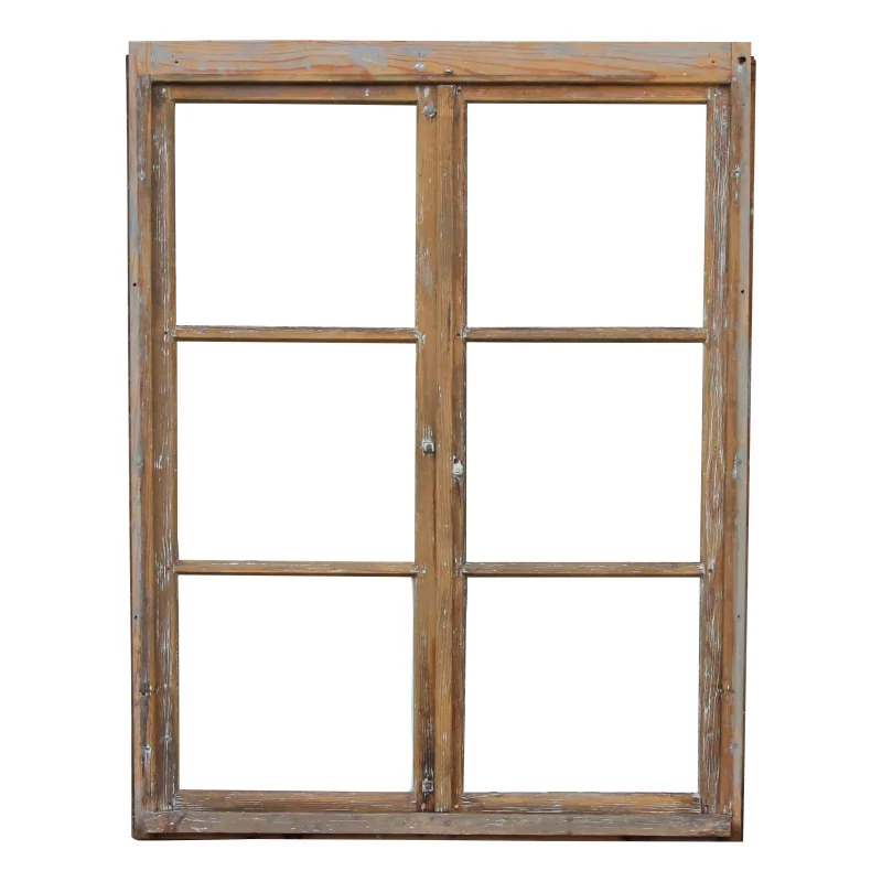 Fenêtre en bois de sapin avec ferrures en fer forgé … - Moinat - Accessoires de décoration
