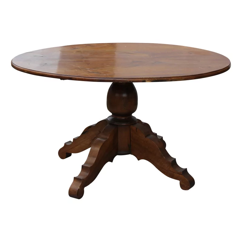 Овальный журнальный столик Louis-Philippe для гостиной из орехового дерева, … - Moinat - Диванные столики, Ночные столики, Круглые столики на ножке