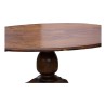 Louis-Philippe oval living room coffee table in walnut, … - Moinat - End tables, Bouillotte tables, Bedside tables, Pedestal tables