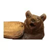 Kleine Bärenbank aus geschnitztem Holz, Arbeit von Brienz aus der Zeit … - Moinat - VE2022/3