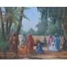 Oil painting on cardboard signed lower right Marcel STEBLER... - Moinat - Painting - Landscape
