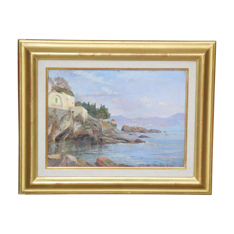 A work \"View of the Serra Grotto Nervi\" signed Louis Amédée BAUDIT (1870-1960) - Moinat - Painting - Landscape