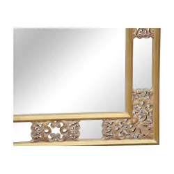 Большое зеркало из позолоченного дерева с орнаментом эпохи Регентства, полное зеркало…