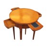 Louis XVI style pedestal table in cherry wood with 2 drawers and 2 … - Moinat - End tables, Bouillotte tables, Bedside tables, Pedestal tables