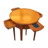 张路易十六风格的樱桃木小桌，带 2 个抽屉和 2 个…… - Moinat - End tables, Bouillotte tables, 床头桌, Pedestal tables