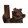Porte-manteaux monumental de Brienz "Ours" en bois sculpté, … - Moinat - VE2022/3