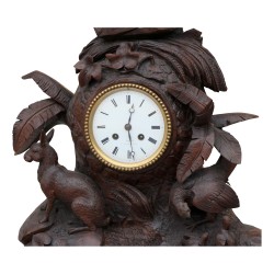 Brienz pendulum in carved wood with forest animals, …