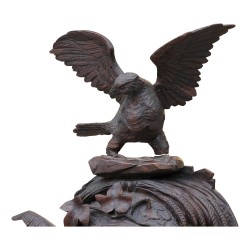 Brienz pendulum in carved wood with forest animals, …