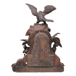 Brienz pendulum in carved wood with forest animals, …