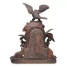 Pendule de Brienz en bois sculpté avec animaux de la forêt, … - Moinat - Brienz