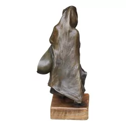 Sculpture en bronze et chryséléphantine, signé E. ROUSSEAU …