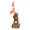 Скульптура швейцарского знаменосца из дерева из … - Moinat - Brienz