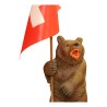 Swiss flag bearer sculpture in wood from … - Moinat - Decorating accessories