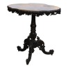 Brienz wooden pedestal table, foldable and with … - Moinat - End tables, Bouillotte tables, Bedside tables, Pedestal tables