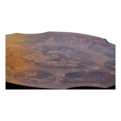 Brienz wooden pedestal table, foldable and with …