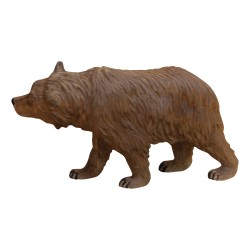 Kleiner Wanderbär aus hellem Brienzerholz. Schweiz, 20.