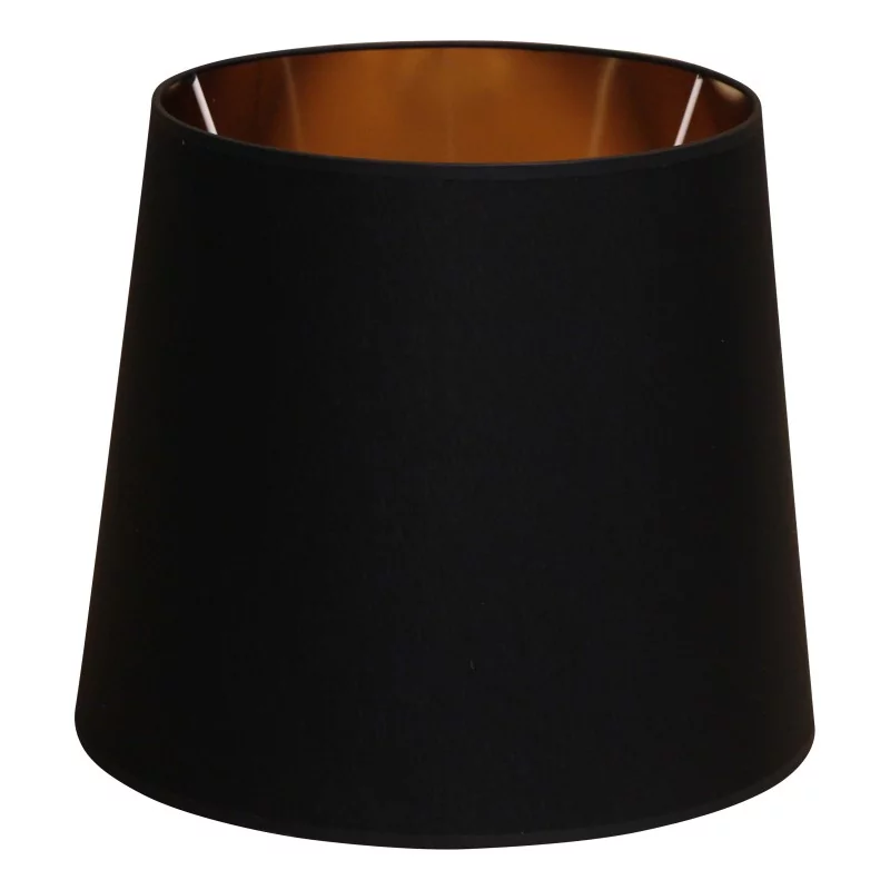 Opaque lampshade with black cardboard fabric on the outside and … - Moinat - Lampshade