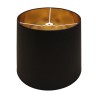 Opaque lampshade in black fabric on the outside glued to cardboard … - Moinat - Lampshade