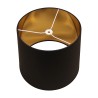 Opaque lampshade in black fabric on the outside glued to cardboard … - Moinat - Lampshade