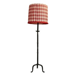 Lampadaire en forme de bougeoir en fer forgé. + Ampoule E27